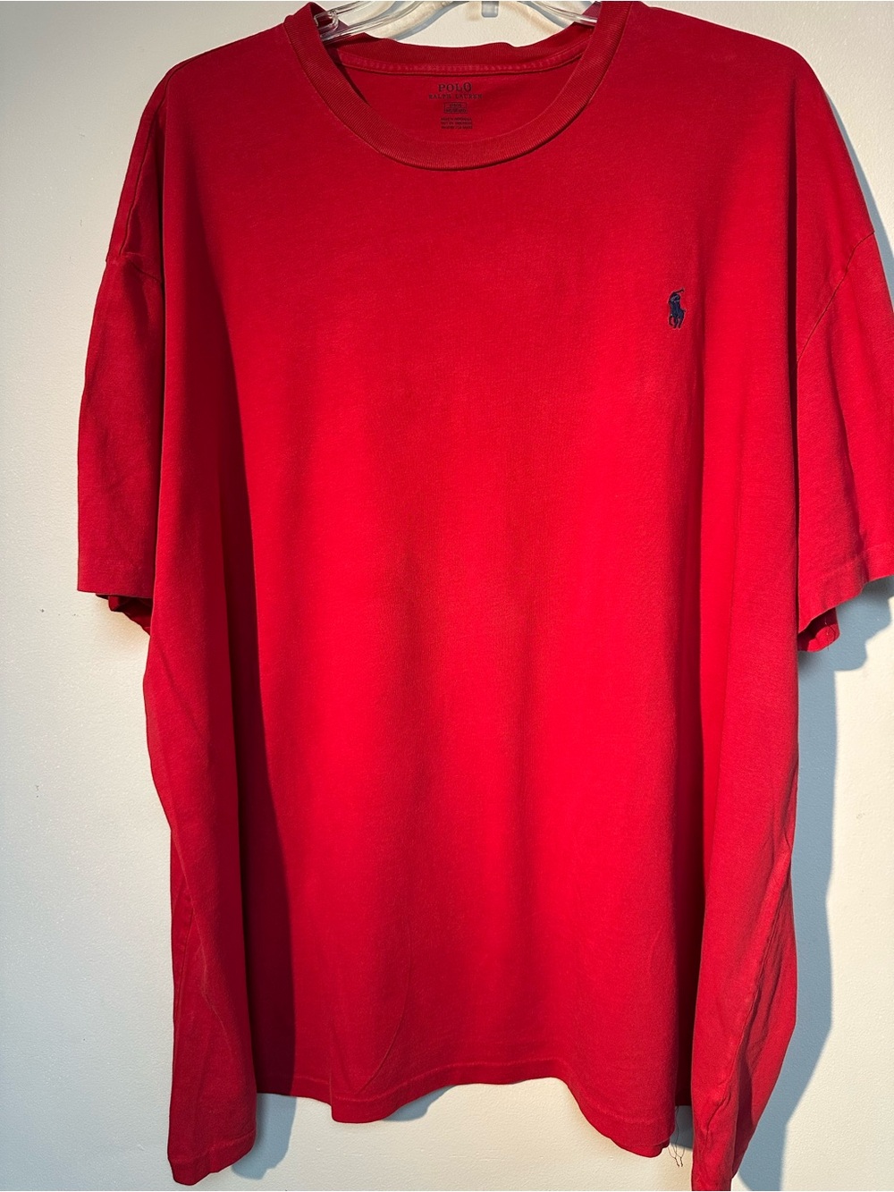 Polo by Ralph Lauren Bright Red Short Sleeve Tee with Navy Pony